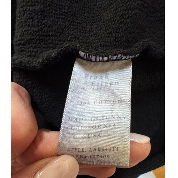 Frank & Eileen IZZIE Black Sweatshirt Dress - Size M - Picture 6 of 6